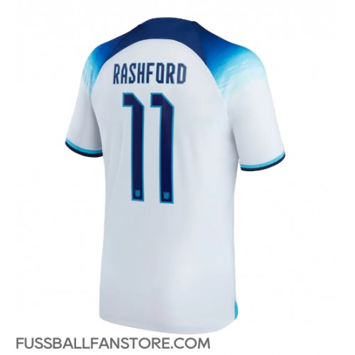 England Marcus Rashford #11 Replik Heimtrikot WM 2022 Kurzarm